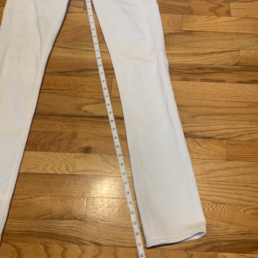 J. Crew White Straight Leg Jeans 26T Vintage - Picture 3 of 10